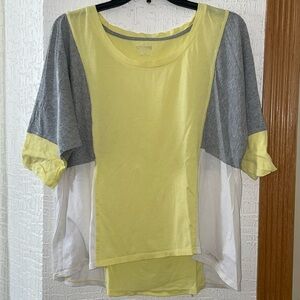 Calvin Klein Performance | Women’s Quick Dry 3/4 Sleeve Multi Color Top | Size L